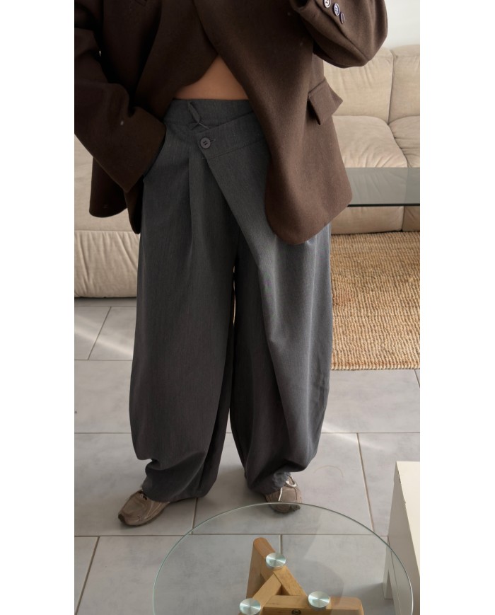 PANTALON BARREL GRIS