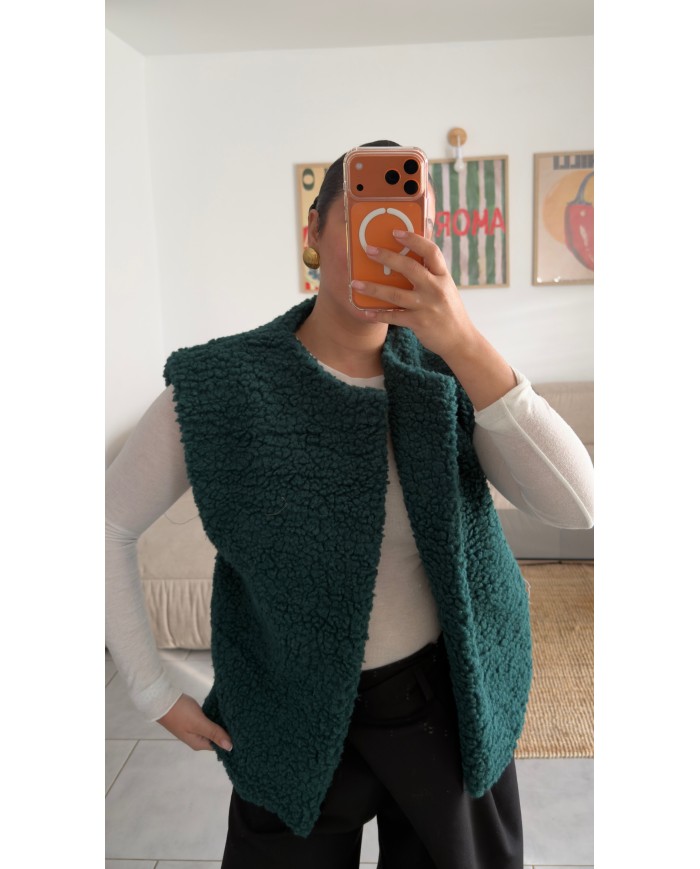 MOUMOUTE SANS MANCHE VERT