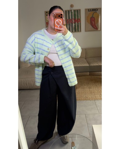 PANTALON BARREL MARINE