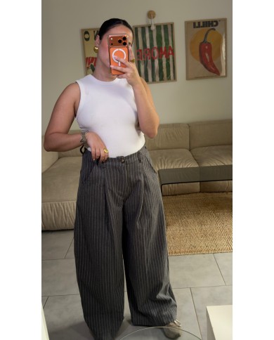 BARREL EN LAINE GRIS