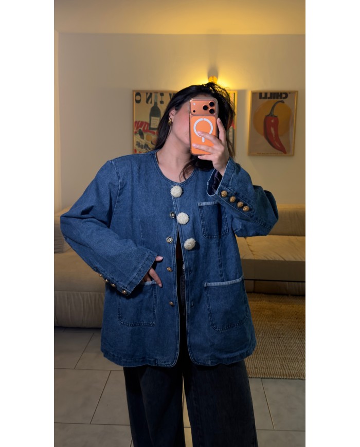 BLAZER OVERSIZE EN JEAN