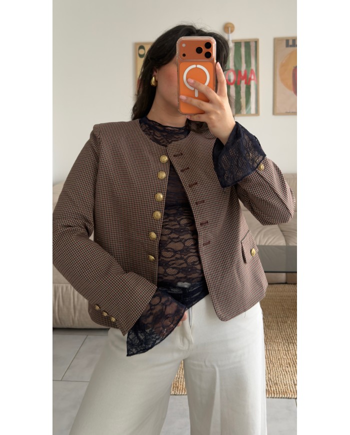 VESTE COURTE TWEED