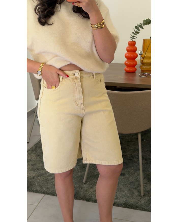 BERMUDA JEAN BEIGE