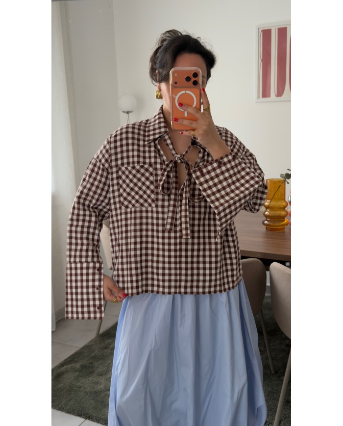 CHEMISE CARREAUX CHOCO