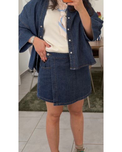 JUPE-SHORT DENIM