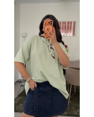 T-SHIRT FOULARD VERT