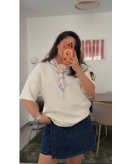 T-SHIRT FOULARD BLANC