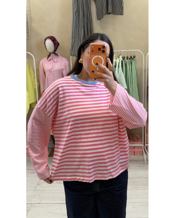 CLASSIQUE MARIN ROSE&BLANC