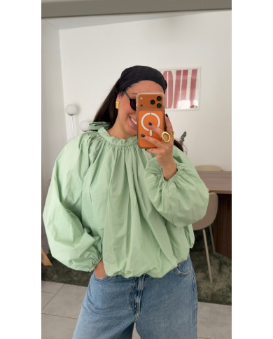 BLOUSE DOS NU VERT