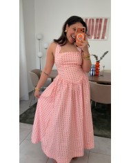ROBE À POIS ROSE