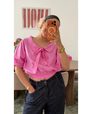 BLOUSE ROSE CALANQUE