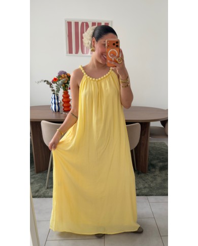 ROBE PERLE JAUNE