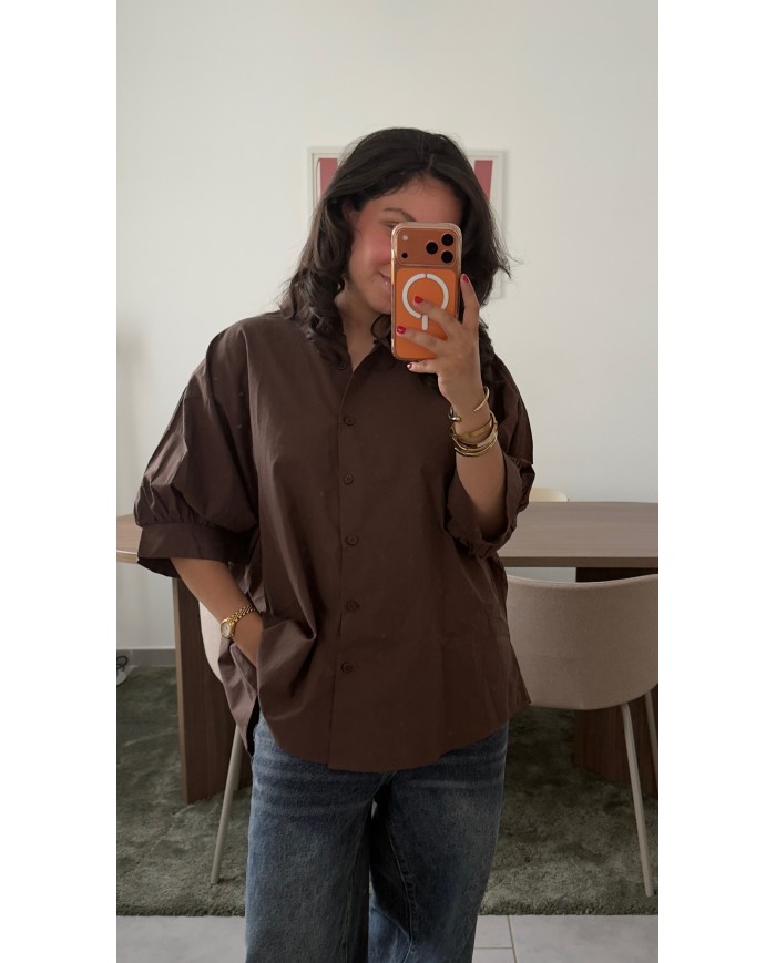 CHEMISE MARRON