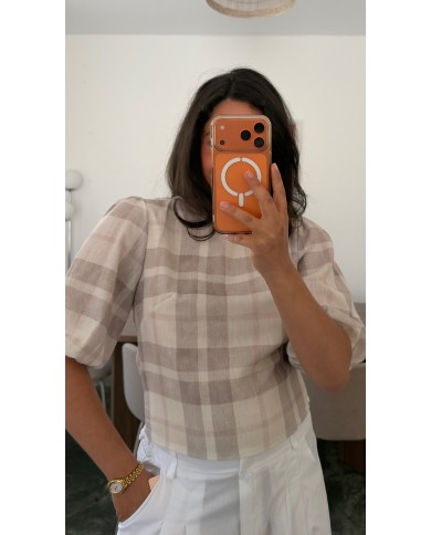 BLOUSE À CARREAUX