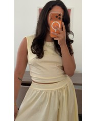 TOP À NOUER JAUNE