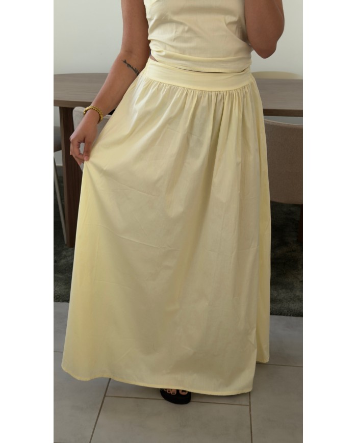 JUPE FLUIDE JAUNE