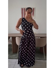 ROBE ASYMÉTRIQUE KAKI