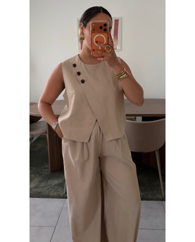 PANTALON CHIC BEIGE