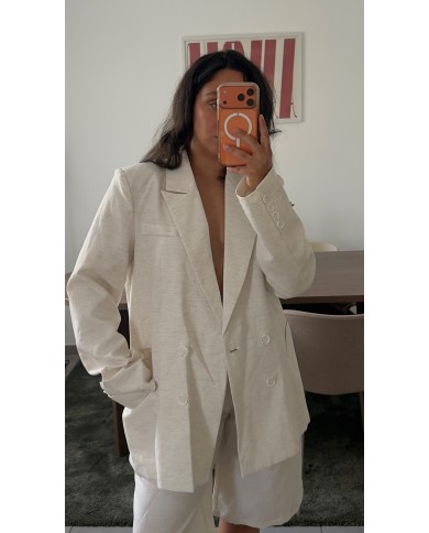 BLAZER LIN BEIGE