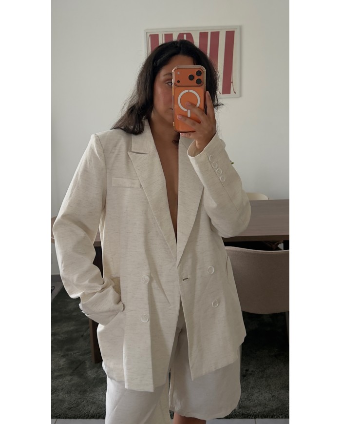 BLAZER LIN BEIGE