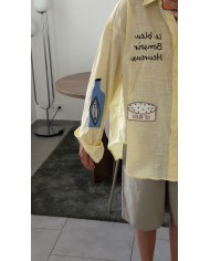 CHEMISE HOMARD JAUNE