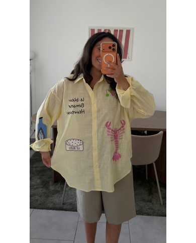 CHEMISE HOMARD JAUNE
