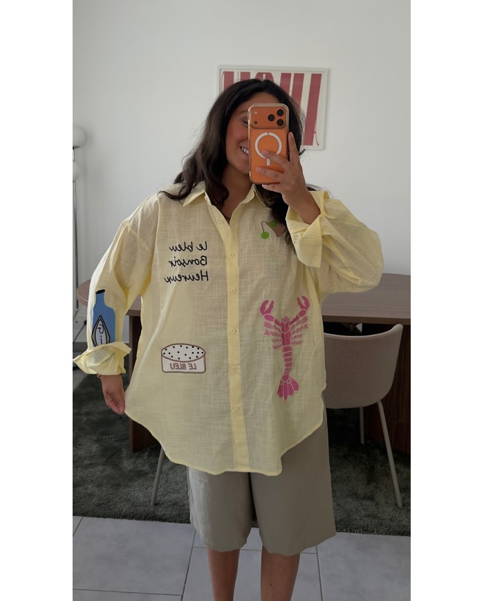 CHEMISE HOMARD JAUNE