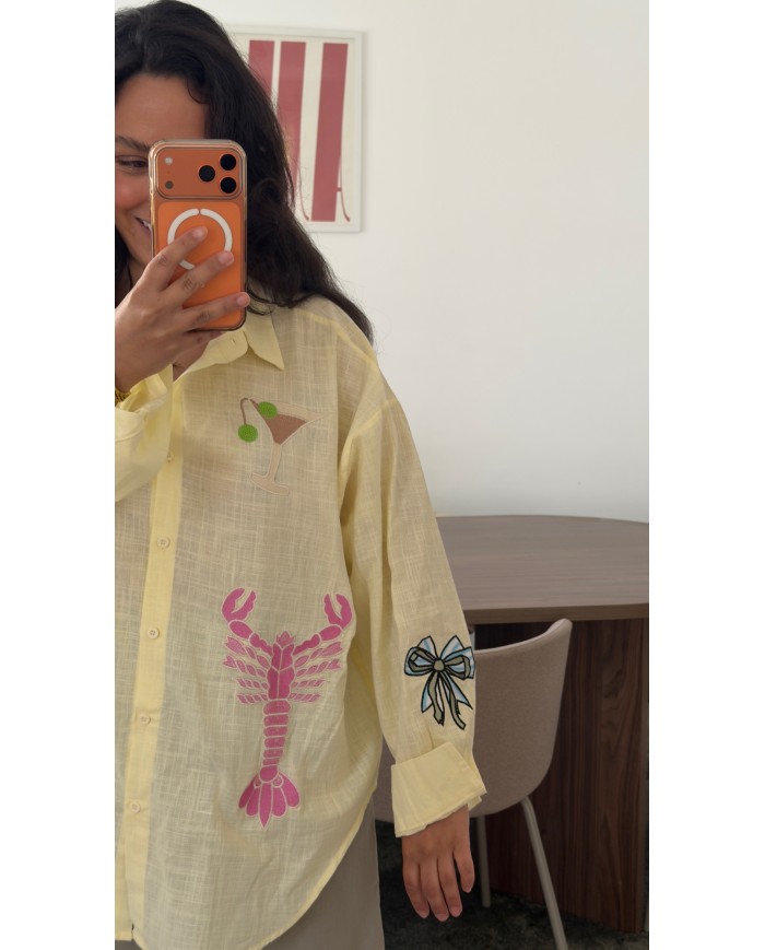 CHEMISE HOMARD JAUNE
