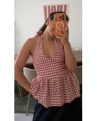 TOP VICHY VERT