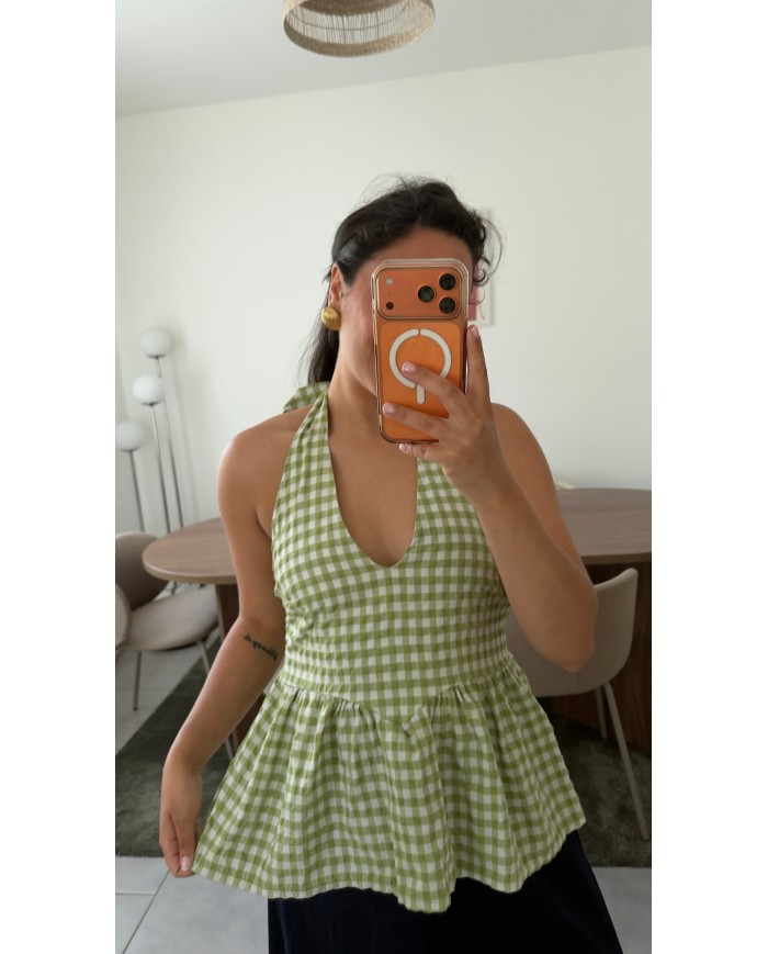 TOP VICHY VERT