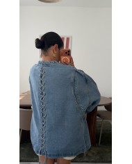 ROBE BOUFFANT BLEU