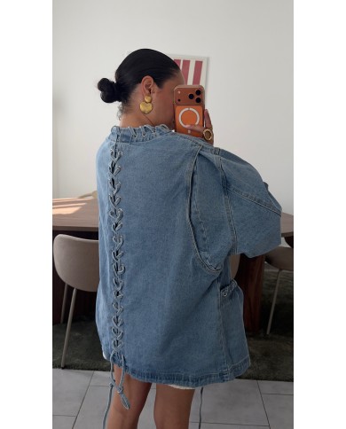 VESTE DENIM CORSET