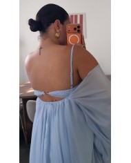 ROBE BOUFFANT BLEU