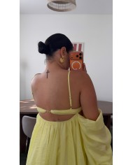ROBE BOUFFANT JAUNE