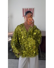 KIMONO SEQUINS VERT