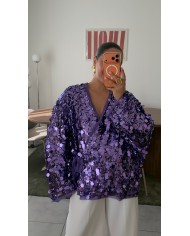 KIMONO SEQUINS VERT