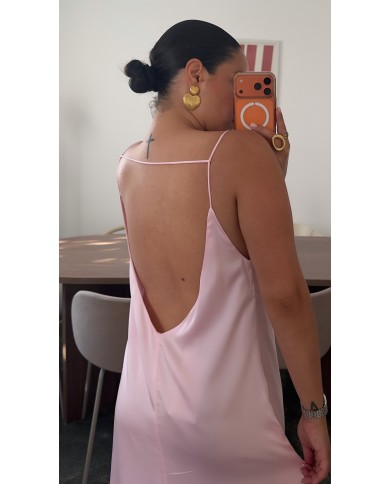 ROBE SATIN ROSE