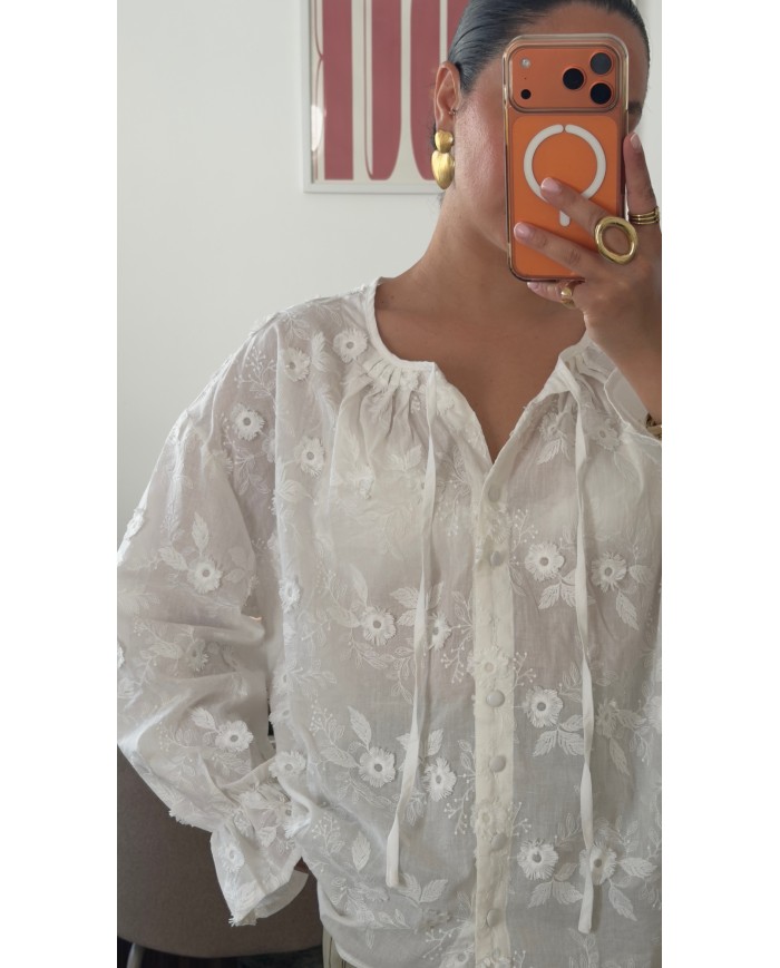 BLOUSE BRODERIE ANGLAISE