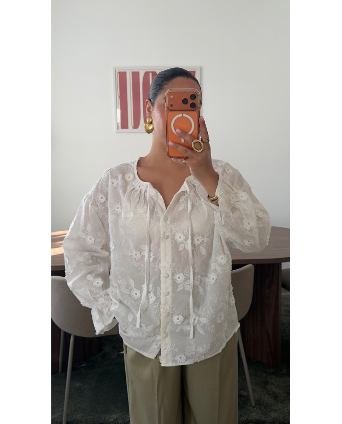 BLOUSE BRODERIE ANGLAISE