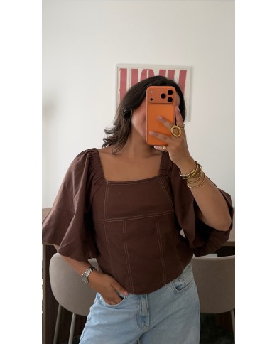 TOP OLIVIA CHOCO