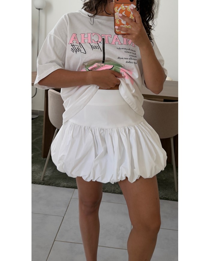 MINI-JUPE BUBBLE BLANC