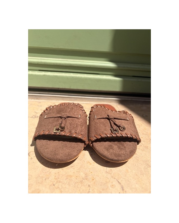 CLAQUETTE MARRON