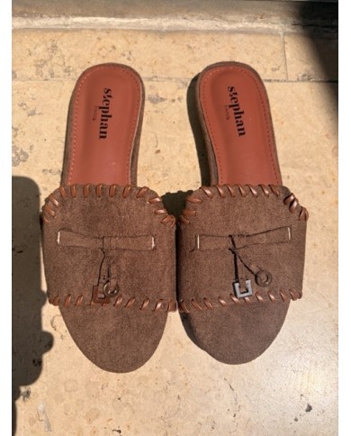 CLAQUETTE MARRON