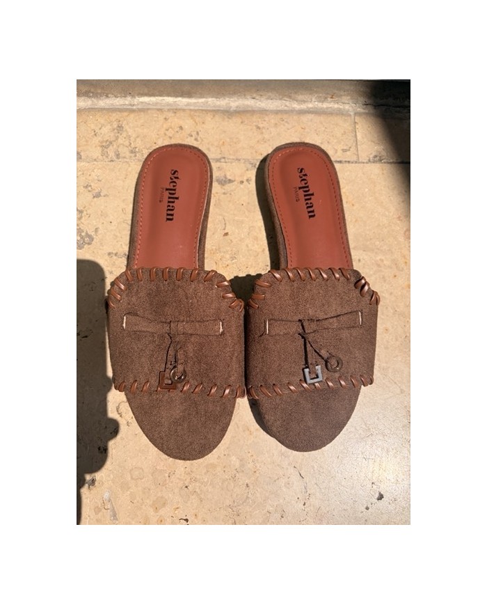 CLAQUETTE MARRON