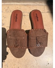 CLAQUETTE MARRON