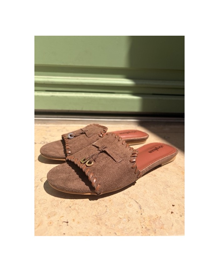 CLAQUETTE MARRON