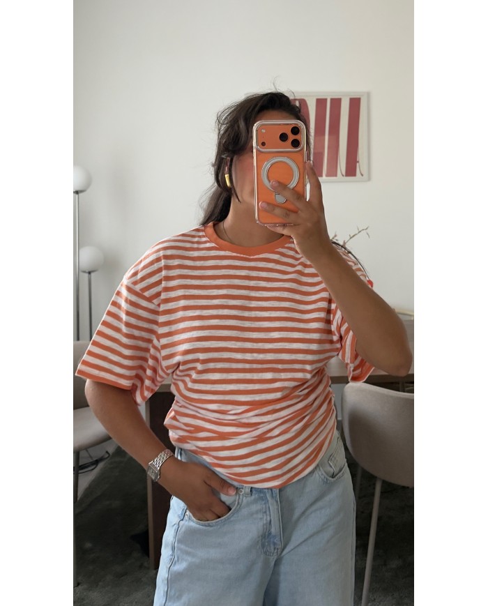 T-SHIRT MARIN ORANGE