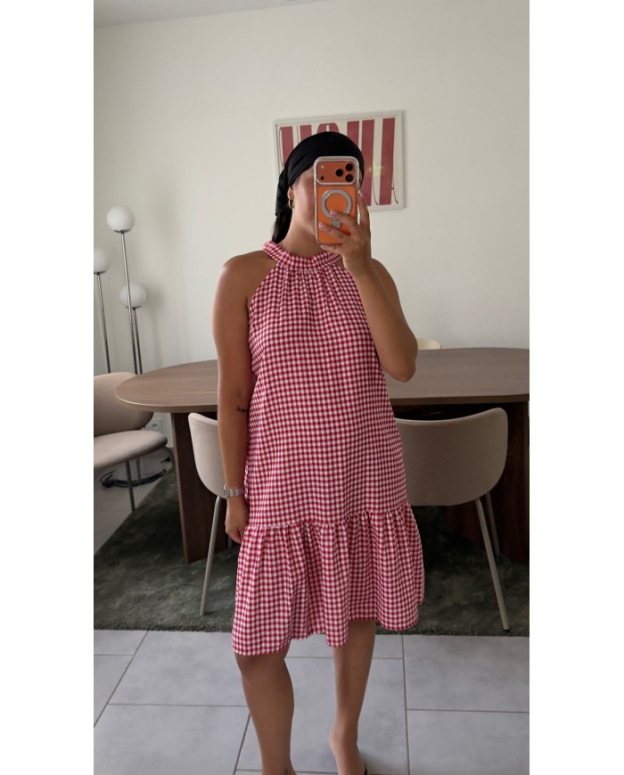 ROBE VICHY ROUGE