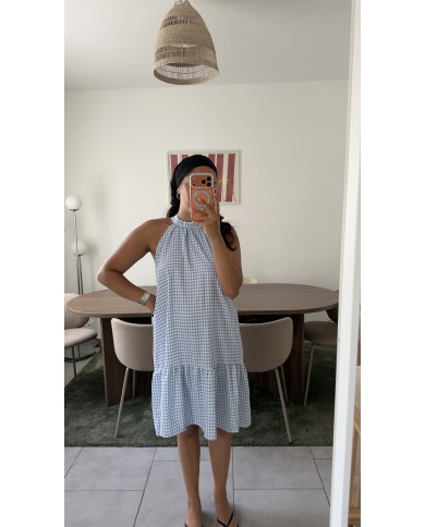 ROBE VICHY BLEU