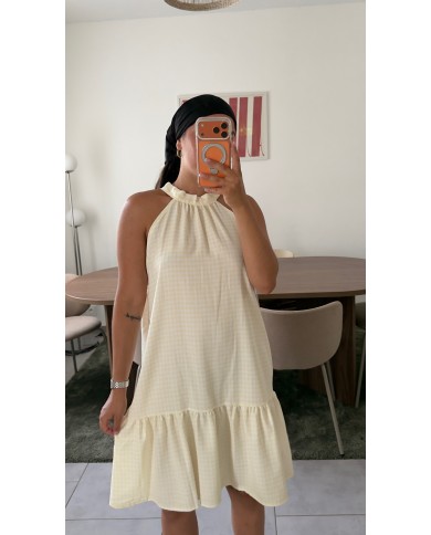 ROBE VICHY JAUNE